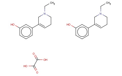 3-(1-ETHYL-1,2,5,6-TETRAHYDRO-3-PYRIDINYL)PHENOL ETHANEDIOATE (2:1) (SALT)